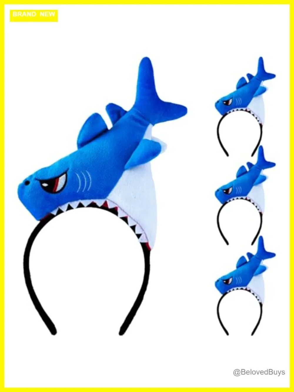 Shark Headband Costume Accessory Felt Premium for Halloween Cosplay Party